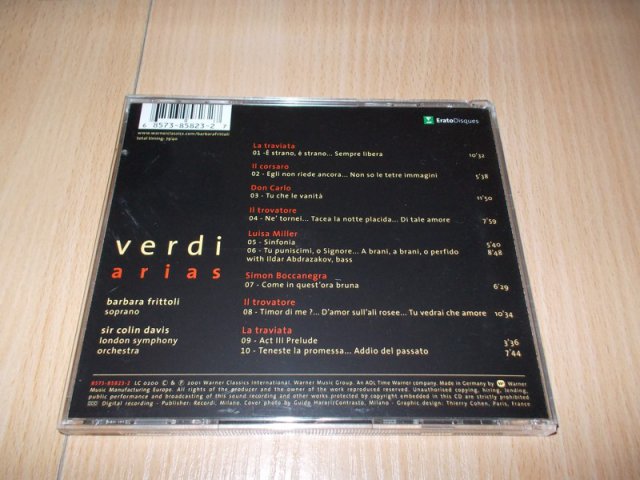 Barbara Frittoli - Verdi Arias (CD) BAZAR ROZBALENO