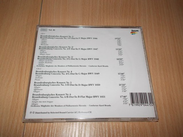 BRANDENBURGISCHE KONZERTE 1 - 6 (2CD) > varianta 093-2 BAZAR ROZBALENO