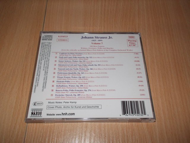 J. Strauss Jr.: 100 Most Famous Works Vol. 7 (CD) > varianta VOLUME 7 BAZAR ROZBALENO