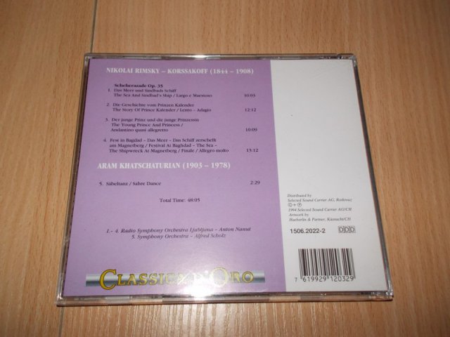 RIMSKY - KORSSAKOFF - KHATSCHATURIAN (CD) > varianta 2022-2