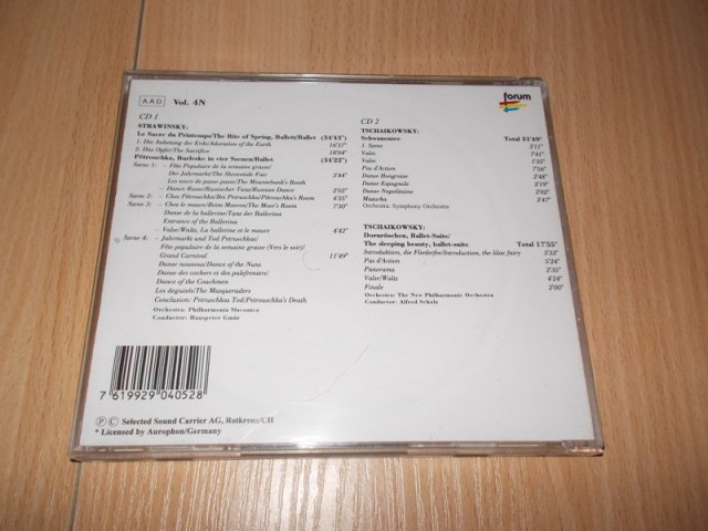 BALLETTMUSIK - TCHAIKOWSKY, PROKOFIEFF, RIMSKY-KORSSAKOFF (2CD) > varianta 008-2 BAZAR ROZBALENO 