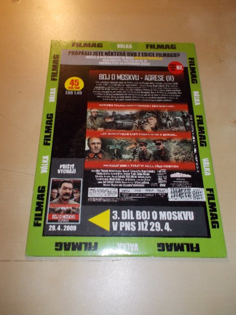 Boj o Moskvu - AGRESE DISK 2. (DVD v pošetce)