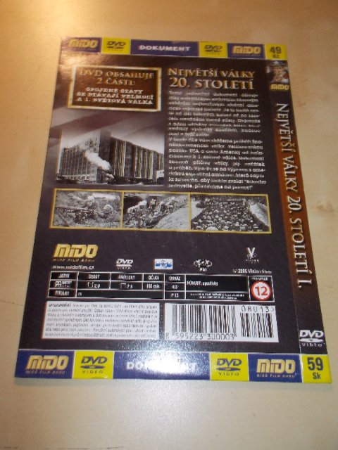 Největší války 20. století DISK 1. (DVD v pošetce) > varianta DISK 1.