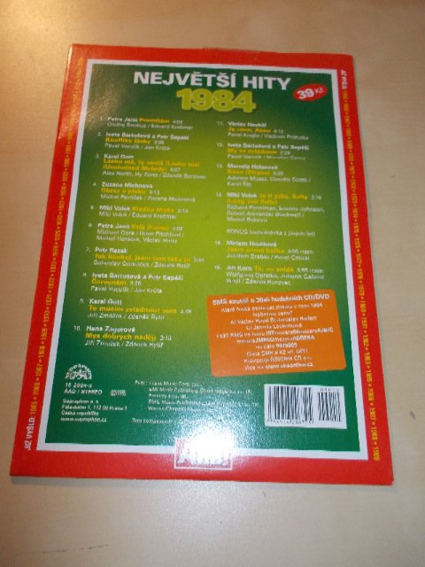 Various Artists - NEJVĚTŠÍ HITY 1984 (CD v pošetce) > varianta 1984