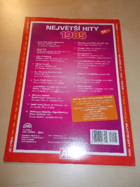 Various Artists - NEJVĚTŠÍ HITY 1985 (CD v pošetce) > varianta 1985