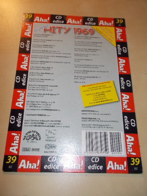 Největší hity 1969 (CD v pošetce) > varianta 1969
