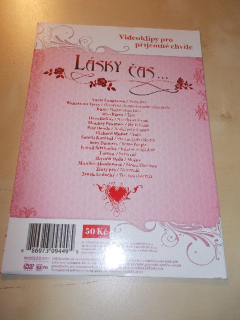 SVATÝ VALENTÝN VIDEOKLIPY (DVD v pošetce) > varianta EDICE SONY-BMG