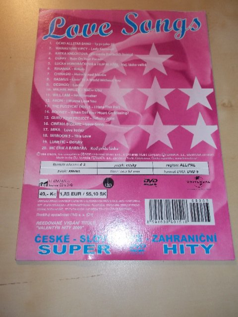 LOVE SONGS - SUPER HITY (DVD v pošetce)
