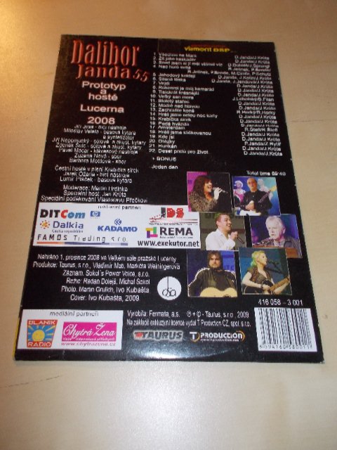 DALIBOR JANDA 55 - PROTOTYP A HOSTÉ LUCERNA 2008 (DVD v pošetce)