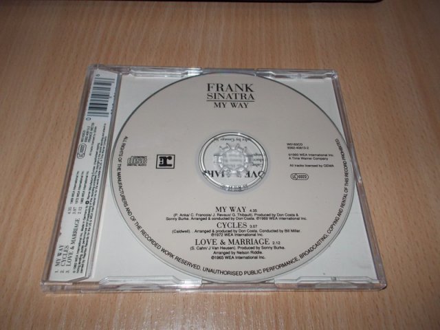 Frank Sinatra - My Way (CD single) BAZAR ROZBALENO