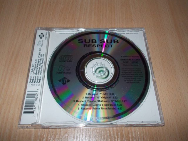 SUB SUB - RESPECT (CD single) BAZAR ROZBALENO
