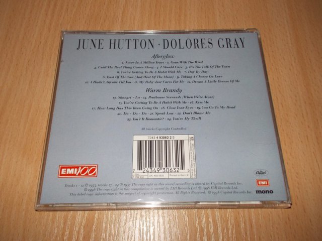 JUNE HUTTON - AFTERCLOW-DOLORES GRAY - WARM BRANDY (CD) BAZAR ROZBALENO 