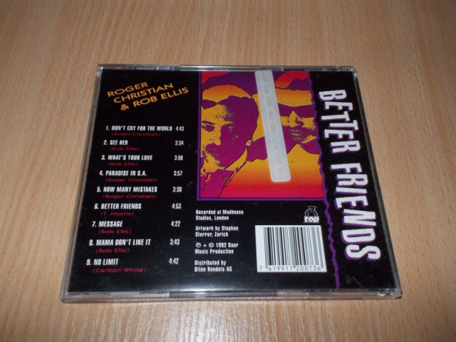 ROGER CHRISTIAN & ROB ELLIS - BETTER FRIENDS (CD) BAZAR ROZBALENO