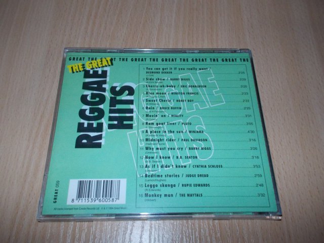 THE GREAT - REGGAE HITS VOL. 1 (CD) BAZAR ROZBALENO