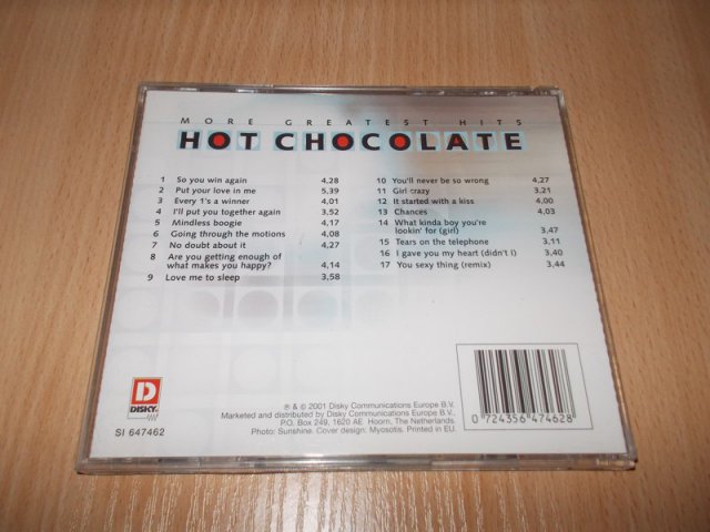 HOT CHOCOLATE MORE GREATEST HITS (CD) BAZAR ROZBALENO 