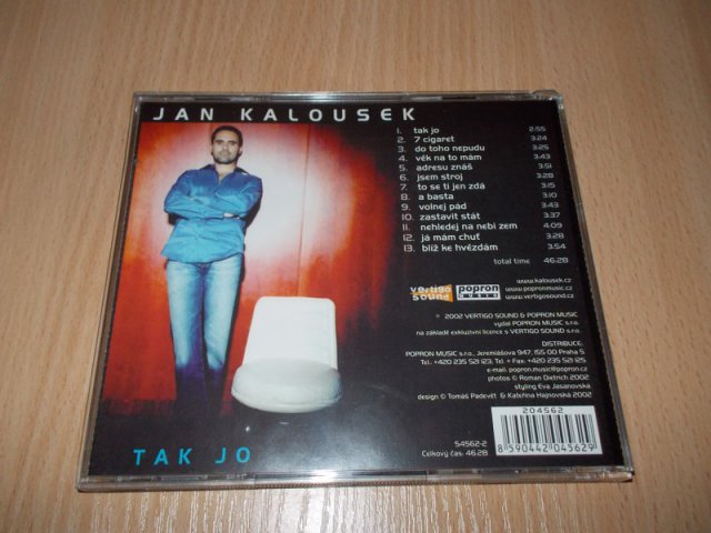 Jan Kalousek - Tak jo (CD) BAZAR ROZBALENO