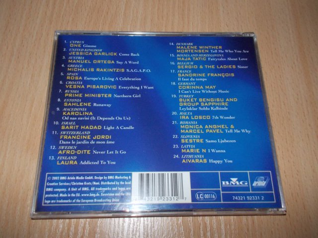 Various Artists - Eurovision Song Contest Estonia 2002 (CD) BAZAR ROZBALENO 