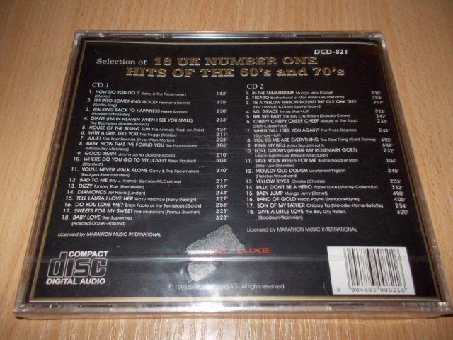 Various Artists : Selection of UK Number 1 Hits 60s & 70s (2CD)