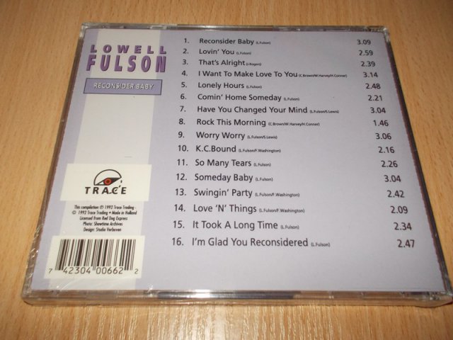 THE WORLD OF LOWELL FULSON - RECONSIDER BABY (CD) BAZAR ROZBALENO