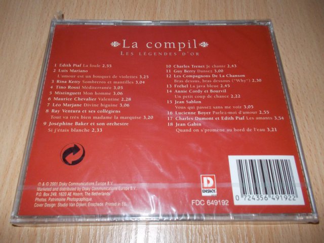 Various Artists : LA COMPILLES - LEGENDES D´OR (CD)