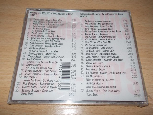 GREATEST HITS - 50´s, 60´s From KENNEDY to Stalin (2CD)