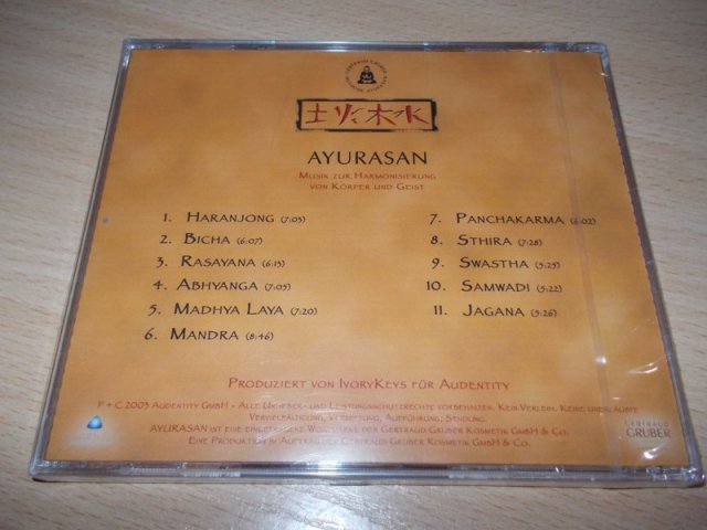 AYURASAN - MUSIK ZUR HARMONISIERUNG VON KORPER UND GEIST (CD)