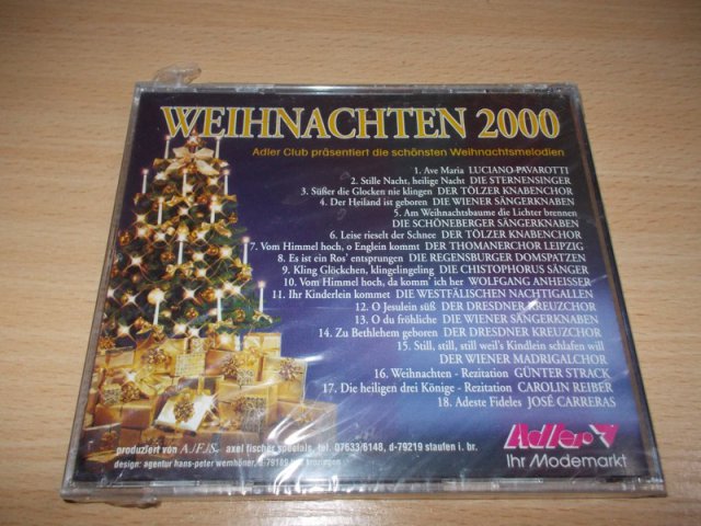 Various Artists - Weihnachten 2000 - Adler Club prasentiert (CD)