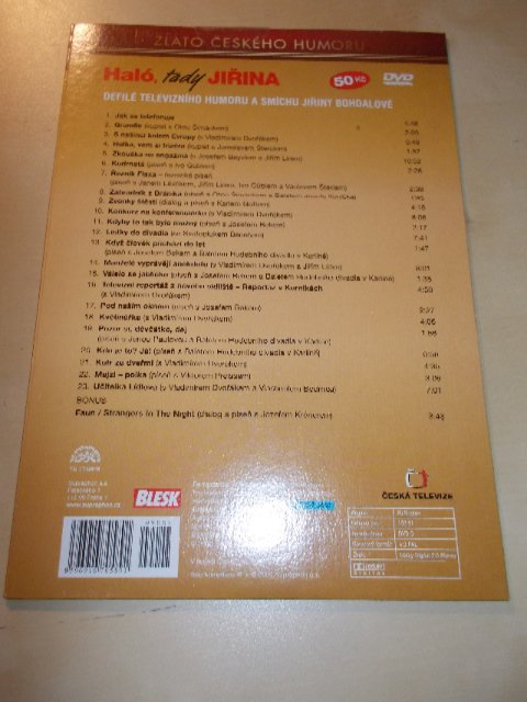 Haló, tady Jiřina (TV pořad) (DVD v pošetce)