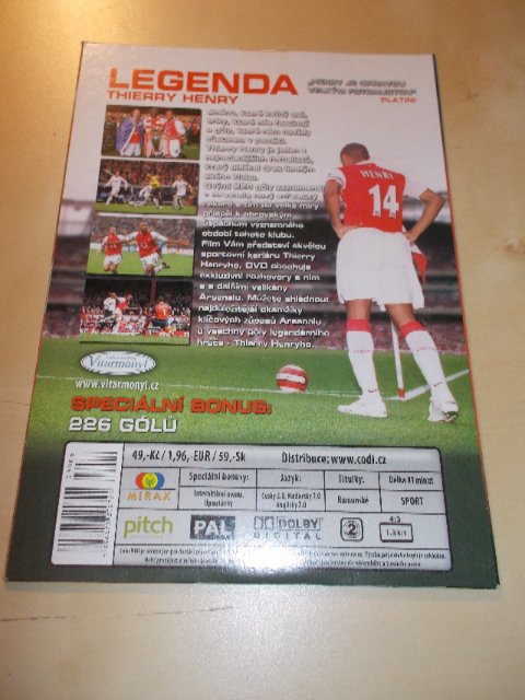 Legenda Thierry Henry (TV film) (DVD v pošetce)