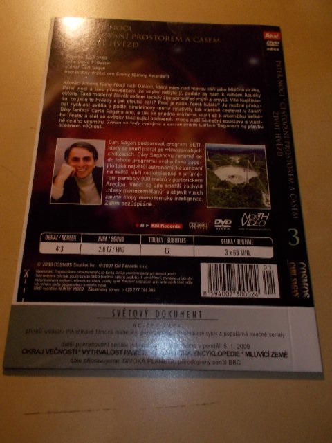 DOKUMENT - COSMOS - CARL SAGAN DISK 3. (DVD v pošetce) > varianta DISK 3.