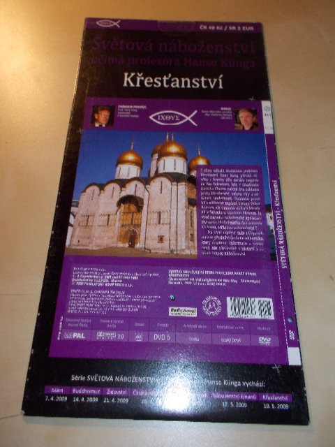 Světová náboženství (TV seriál) - KŘESŤANSTVÍ (DVD v pošetce) > varianta KŘESŤANSTVÍ