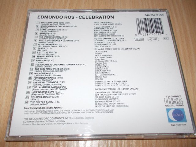Edmundo Ros - Celebration (CD) BAZAR ROZBALENO