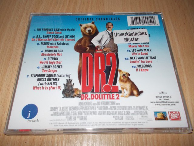 DR. DOLITTLE 2 - OST-Soundtrack (CD) BAZAR ROZBALENO 