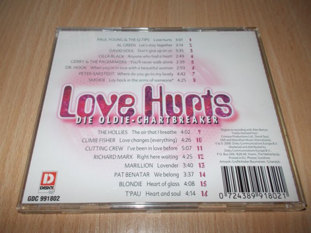 Love Hurts - Die Oldie Chartbreaker (CD) BAZAR ROZBALENO 