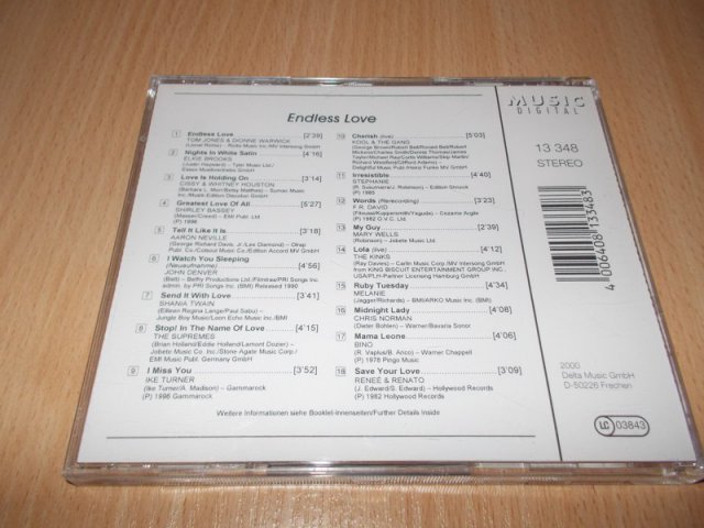 Various Artists - ENDLESS LOVE (CD)