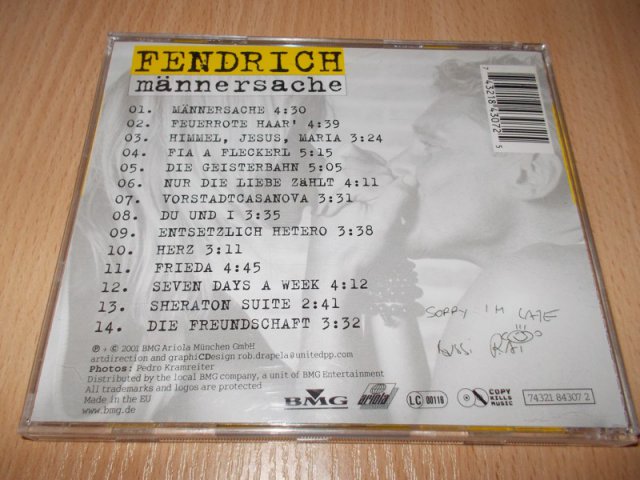 FENDRICH - MANNERSACHE (CD)