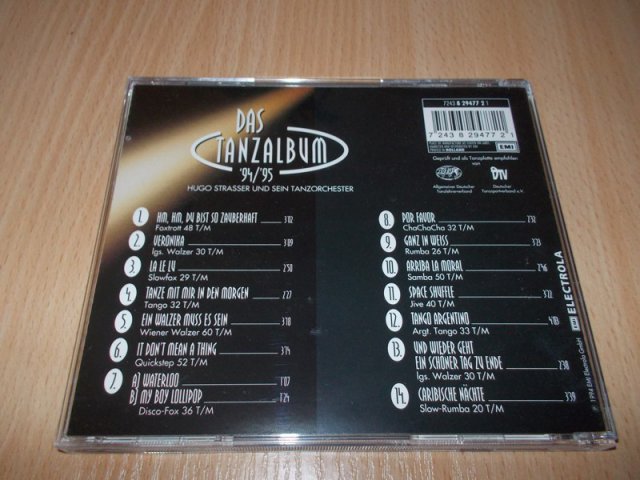 HUGO STRASSER UND SEIN TANZORCHESTER - DAS TANZ ALBUM 1994-95 (CD) BAZAR ROZBALENO 