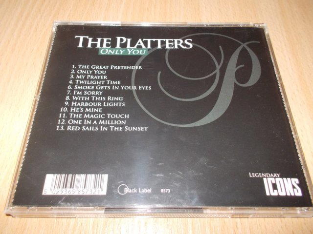 THE PLATTERS - ONLY YOU (CD) > varianta černá verze