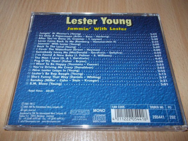 Lester Young - Jammin Wiht Lester (CD)