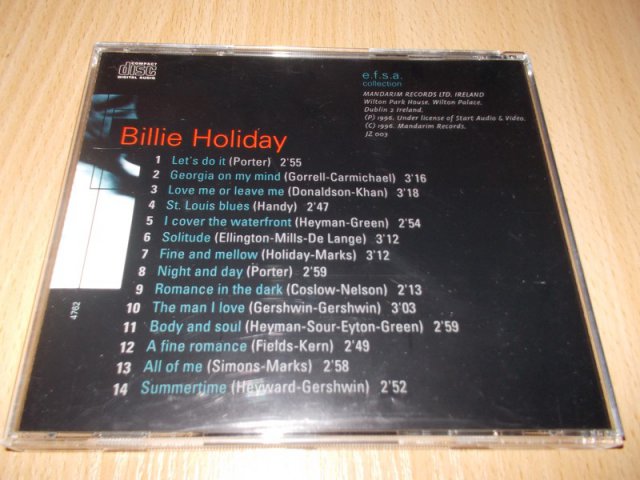 JAZZ MASTERS  - Billie Holiday (CD) 