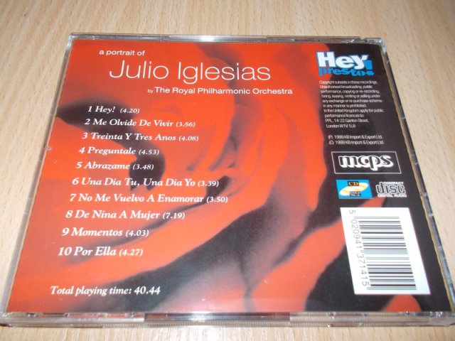 The Royal Philharmonic Orchestra - a portrait of Julio Iglesias (CD) BAZAR ROZBALENO 
