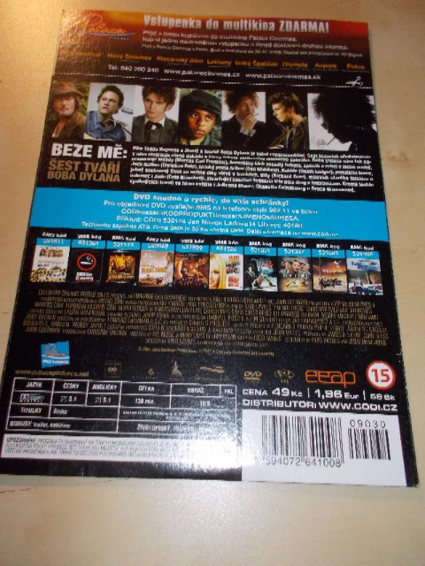 Beze mě: Šest tváří Boba Dylana (DVD v pošetce)