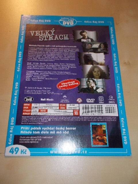 Velký strach (DVD v pošetce)