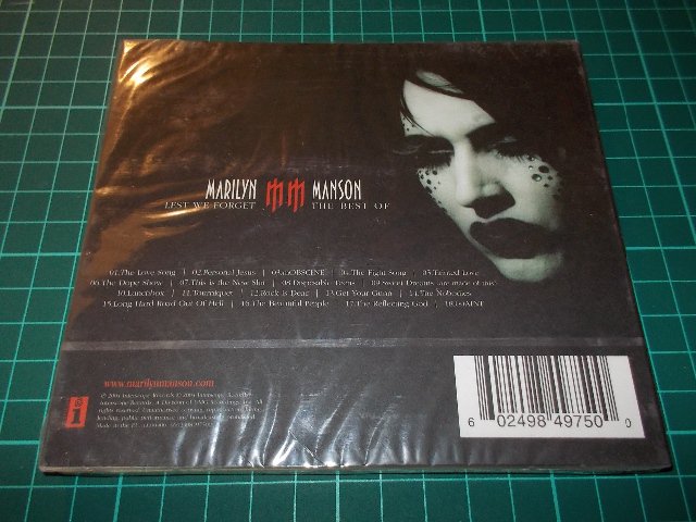 Marilyn Manson - Lest We Forget:The Best Of (CD) Digipack
