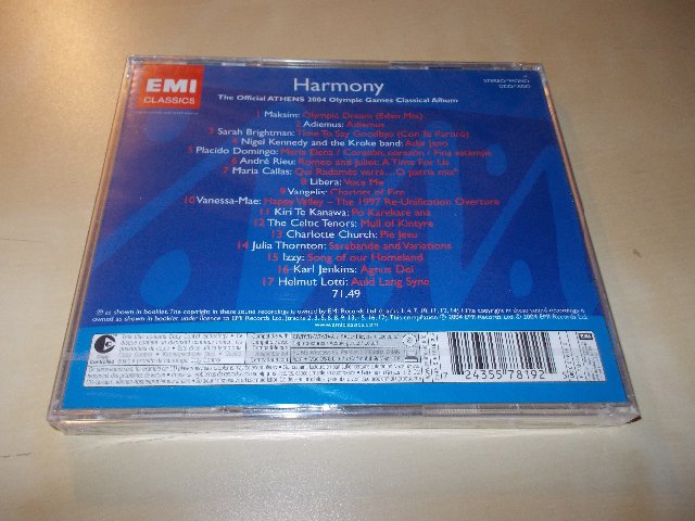 Various ‎- Harmony, The Official Athens 2004 (CD) 