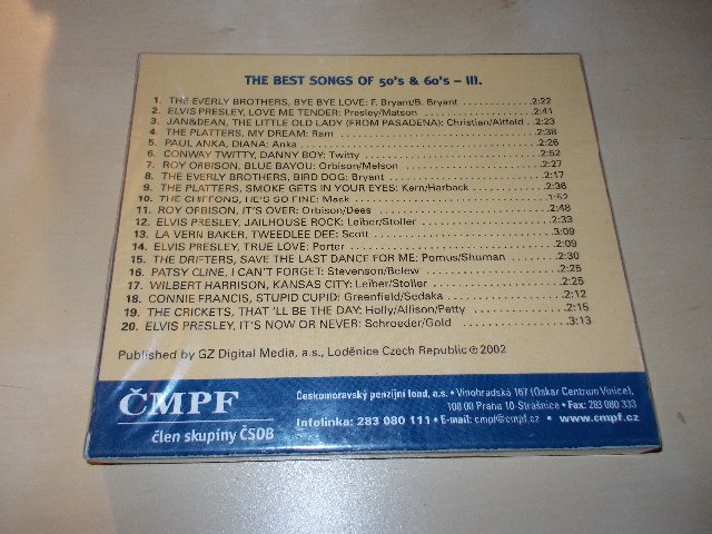 THE BEST SONGS OF 50 S A 60 S - III. (CD)