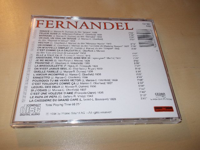 FERNANDEL - THE ENTERTAINERS (CD) BAZAR ROZBALENO 