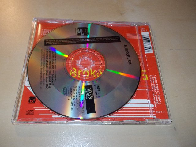 Sunscreem - Broken English (CD single) BAZAR ROZBALENO 