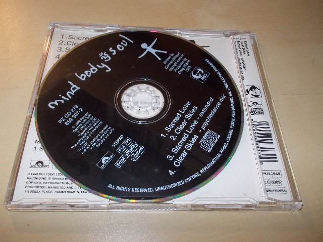 Mind Body & Soul ‎- Sacred Love - Clear Skies (CD single) BAZAR ROZBALENO 