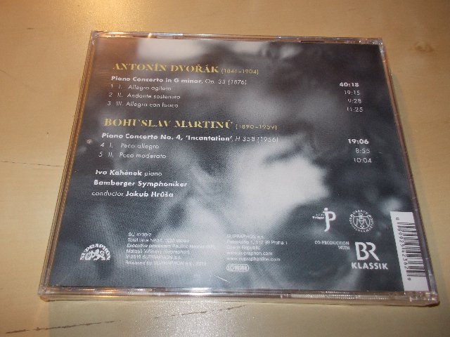 Dvořák & Martinů - Klavírní koncerty ( Ivo Kahánek, Bamberger Symphoniker, Jakub Hrůša ) (CD)